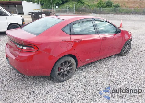 2013 Dodge Dart Sxt из США, поврежденный, VIN 1C3CDFBA1DD307707